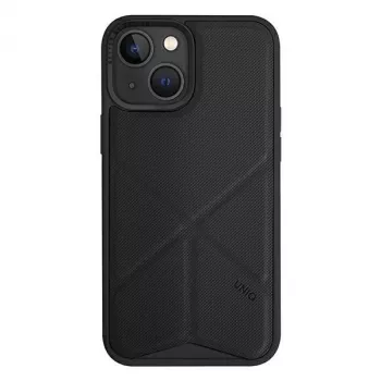 UNIQ Transforma -kotelo iPhone 14 Plus / 15 Plus 6,7 tuuman näyttöön Magclick Charging Ebony Black