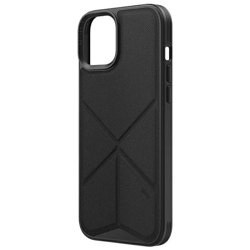 UNIQ Transforma -kotelo iPhone 14 Plus / 15 Plus 6,7 tuuman näyttöön Magclick Charging Ebony Black