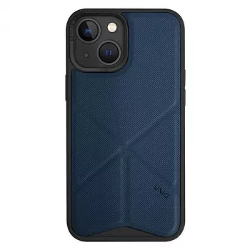 UNIQ Transforma Folio -kotelo iPhone 14 Plus / 15 Plus 6,7 tuuman Magclick-lataus sähkönsininen