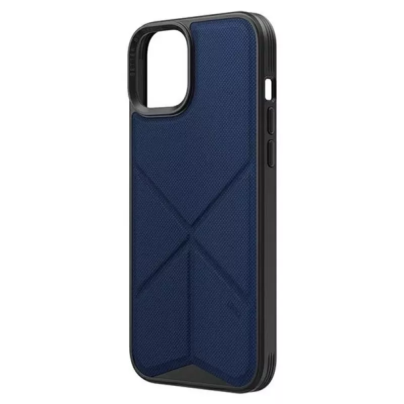 UNIQ Transforma Folio -kotelo iPhone 14 Plus / 15 Plus 6,7 tuuman Magclick-lataus sähkönsininen