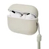 UNIQ Lino -silikonikotelo AirPods Pro 2. sukupolvi (2022/2023) - Beige Ivory