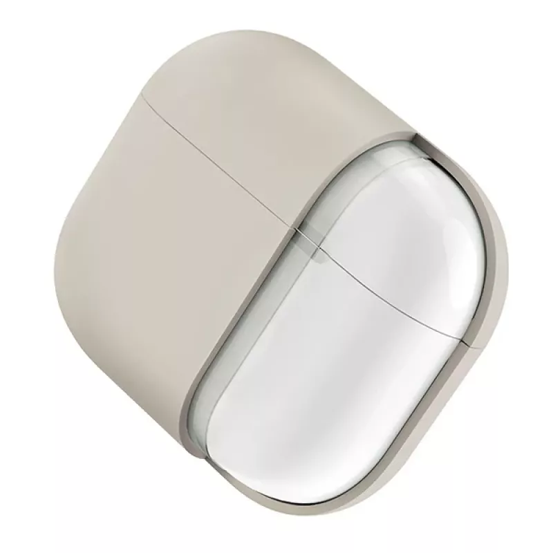 UNIQ Lino -silikonikotelo AirPods Pro 2. sukupolvi (2022/2023) - Beige Ivory