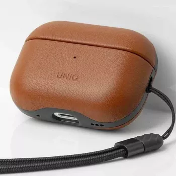 UNIQ Terra aito nahkakotelo AirPods Pro 2. sukupolvi (2022/2023) - Toffee Brown