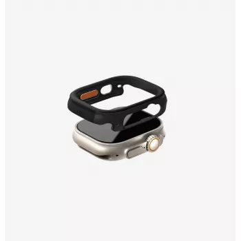 UNIQ Valencia suojakotelo Apple Watch Ultra / Ultra 2 / Ultra 3 49 mm, Midnight Black