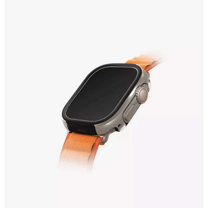 UNIQ Valencia suojakotelo Apple Watch Ultra / Ultra 2 / Ultra 3 49 mm, Midnight Black