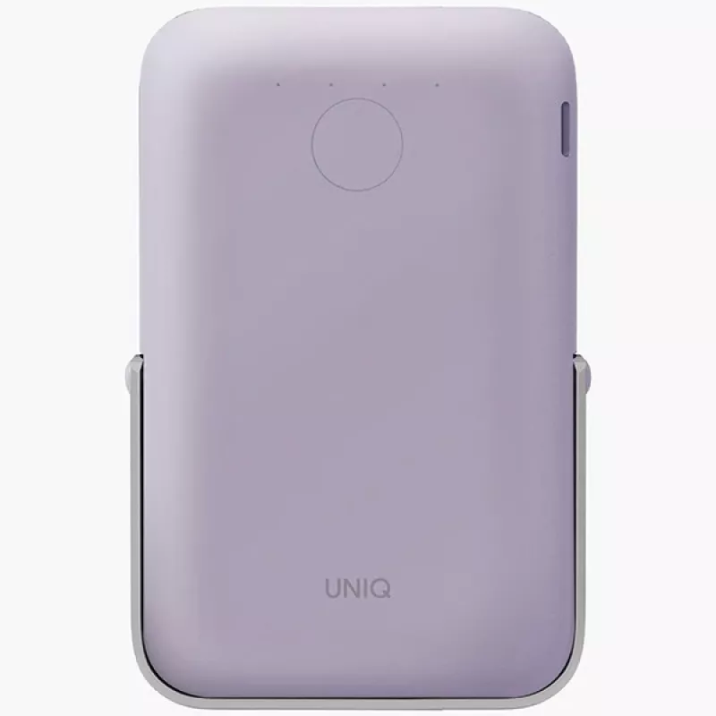 UNIQ varavirtalähde Hoveo 5000mAh USB-C 20W PD Fast Charge Wireless Magnetic Lilac Lavender