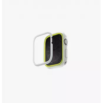 UNIQ Moduo -kotelo Apple Watch Series 4/5/6/7/8/9/SE/SE2/SE3 40/41 mm lime/valkoinen
