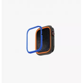 UNIQ Moduo suojakotelo Apple Watch Series 4/5/6/7/8/9/SE/SE2/SE3 44/45mm oranssi-sininen