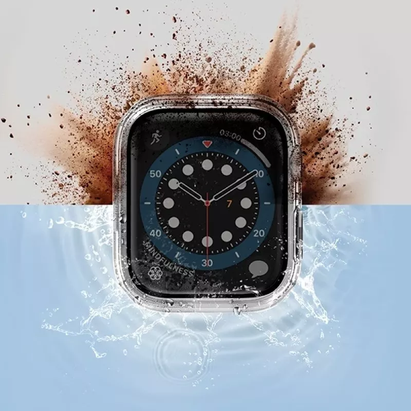UNIQ Nautic -kotelo Apple Watch Series 7/8/9 41mm kirkas/dove