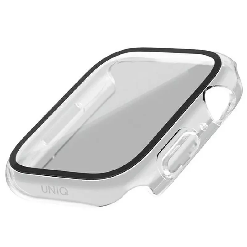 UNIQ Nautic suojakotelo Apple Watch Series 7/8/9 45mm, kirkas/läpinäkyvä