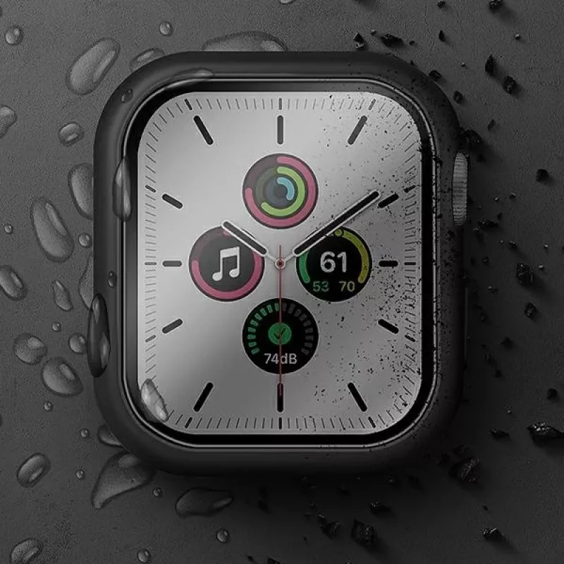 UNIQ Nautic suojakotelo Apple Watch Series 7/8/9 45mm - musta