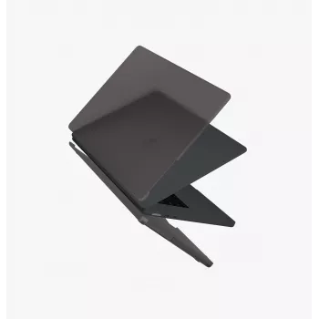 UNIQ Claro kova kuori MacBook Air 15 M2/M3/M4/M5 (2023-2026) - Smoke Matte Grey
