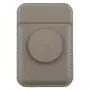UNIQ Flixa magneettinen korttilompakko ja tuki Flint Grey MagSafe