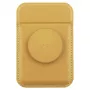 UNIQ Flixa magneettinen korttilompakko jalustalla Canary Yellow MagSafe