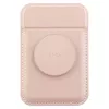 UNIQ Flixa magneettinen korttilompakko jalustalla Blush Pink MagSafe