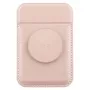 UNIQ Flixa magneettinen korttilompakko jalustalla Blush Pink MagSafe