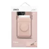 UNIQ Flixa magneettinen korttilompakko jalustalla Blush Pink MagSafe