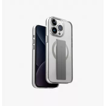 UNIQ Heldro Mag iPhone 15 Pro 6,1 tuumaan MagClick -latauskotelo Lucent Clear