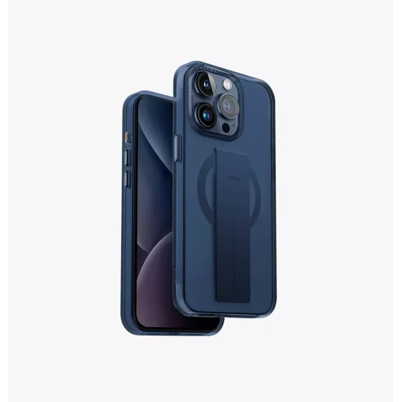 UNIQ Heldro Mag iPhone 15 Pro Max 6,7 inch MagClick -latauskotelo musta/Vapour Smoke