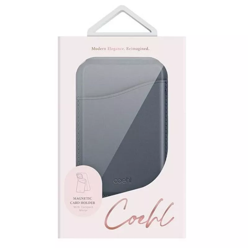UNIQ Coehl Esme magneettinen lompakko peilillä ja tuella Apple iPhone 15 Pro Max, Sapphire Blue