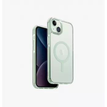 UNIQ Combat -kotelo iPhone 15 Plus / 14 Plus 6,7 tuumaan Maglick Charging Cool Mint