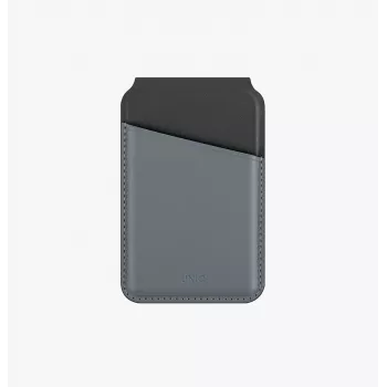 UNIQ Lyden DS magneettinen lompakko RFID-puhelinteline Canary Yellow / Flint Grey