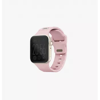 UNIQ Stride Apple Watch -ranneke 38/40/41mm FKM-kumi Blassrosa