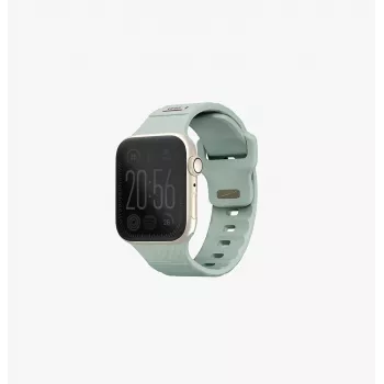 UNIQ Stride Apple Watch Series 1/2/3/4/5/6/7/8/9/SE/SE2/SE3 38/40/41mm FKM-kumiranneke Iceplant Green