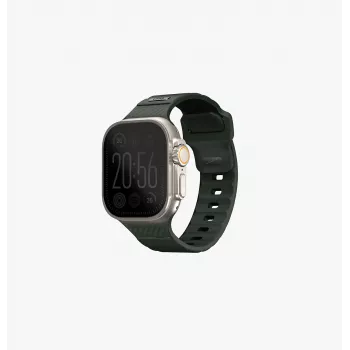 UNIQ Stride Apple Watch -ranneke 42/44/45/49 mm FKM-kumi sammalvihreä
