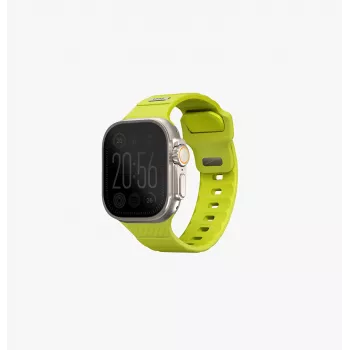 UNIQ Stride Apple Watch Series 1/2/3/4/5/6/7/8/9/SE/SE2/SE3/Ultra/Ultra 2/Ultra 3 42/44/45/49 mm FKM-kumiranneke limenvihreä