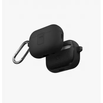 UNIQ Clyde Lock -kotelo AirPods Pro 2 (2022/2023) - hiili/tummanharmaa