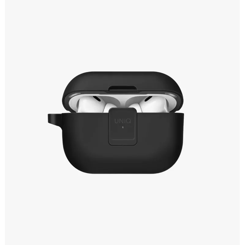 UNIQ Clyde Lock -kotelo AirPods Pro 2 (2022/2023) - hiili/tummanharmaa