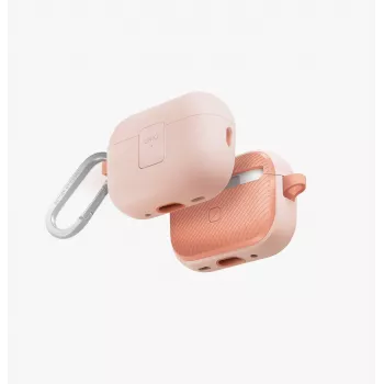UNIQ Clyde Lock -kotelo AirPods Pro 2 (2022/2023) - vaaleanpunainen/crepe pink