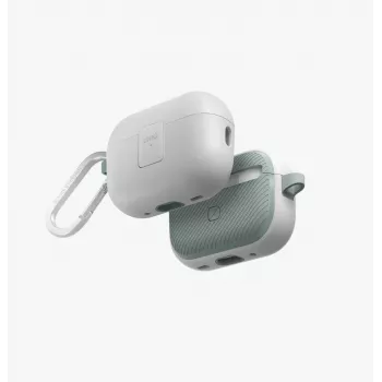 UNIQ Clyde Lock -kotelo AirPods Pro 2 (2022/2023) - kyyhkynvalkoinen/soft mint