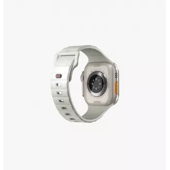 UNIQ Stride SE Apple Watch -ranneke 49/46/45/44 mm FKM-kumi lume midnight green