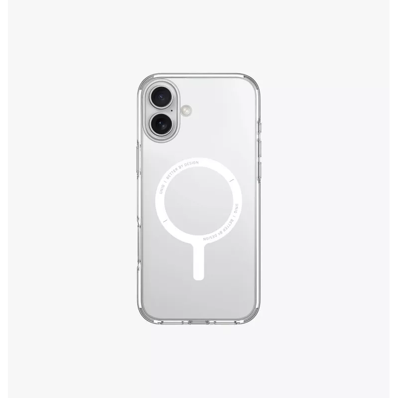 UNIQ Clario -kotelo iPhone 16 Plus 6,7 inch MagClick-lataus lucent clear