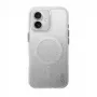 UNIQ Coehl Lumino -kotelo iPhone 16 6,1 inch magneettinen lataus kimaltava hopea