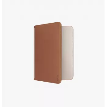 UNIQ Belmont passikotelo Apple Find My -tuella ja RFID-suojauksella, karamellinbeige