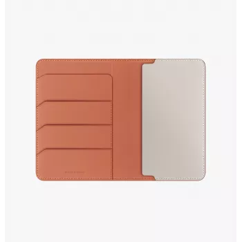 UNIQ Belmont RFID-suojattu passikotelo, Terracotta Ivory