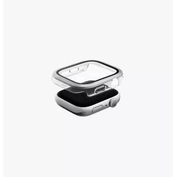 UNIQ Voute suojakotelo karkaistulla lasilla Apple Watch Series 10/11 46 mm, hopea