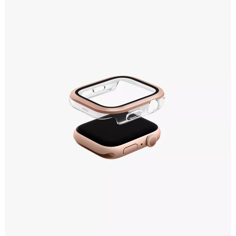 UNIQ Voute -kotelo Apple Watch Ultra 49 mm karkaistulla lasisuojalla, hopea