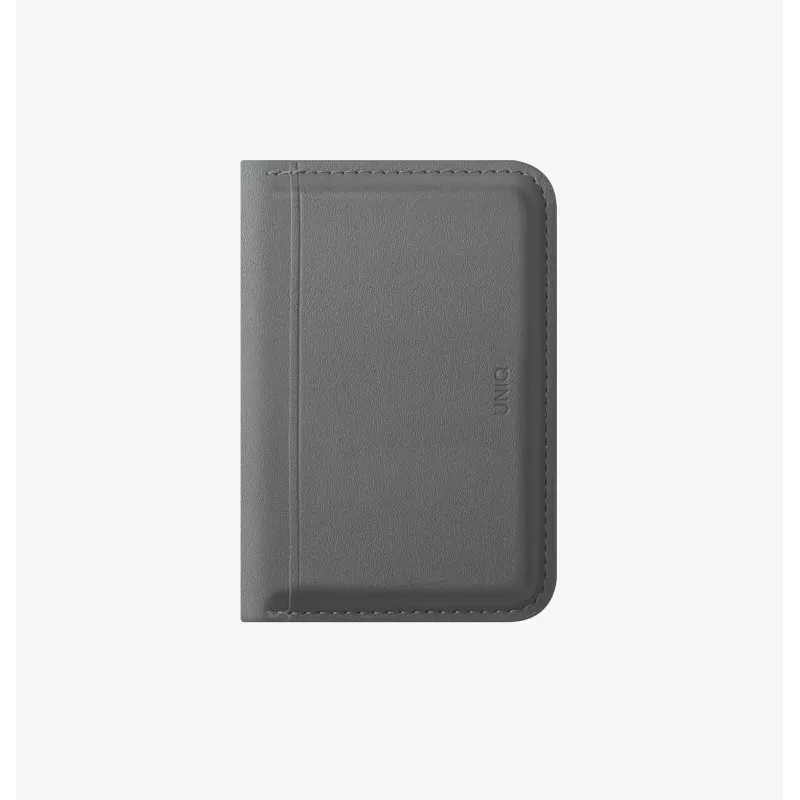 UNIQ Lyden DS MagSafe-lompakko puhelintelineellä, RFID-suojaus, musta
