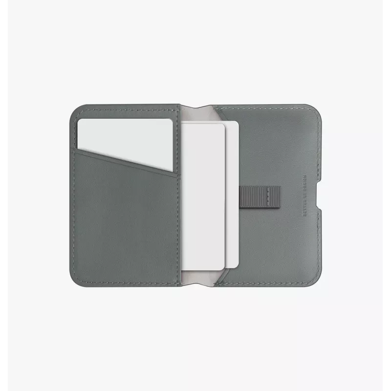 UNIQ Lyden DS MagSafe-lompakko puhelintelineellä, RFID-suojaus, musta