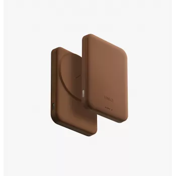 UNIQ Lyden Lexa magneettinen varavirtalähde 5000 mAh PD USB-C MagSafe, Karamell