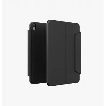 UNIQ Rovus Snapmount magneettinen 360° kiertyvä irrotettava kotelo iPad 11 A16 (2025) / iPad 10.9 10. sukupolvi (2022), musta
