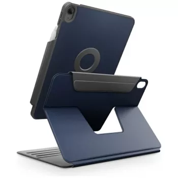 UNIQ Rovus Snapmount magneettinen 360° kiertyvä irrotettava kotelo iPad Air 11 M2 2024 / M3 2025 / M4 2026 / iPad Air 10.9 (2022/2020), Navy Blue