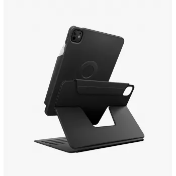 UNIQ Rovus Snapmount magneettinen 360° kiertyvä irrotettava kotelo iPad Pro 13 M4 2024 / M5 2025, musta