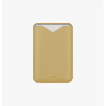 UNIQ Lyden Evo Magnetic Wallet Stand puhelimelle - keltainen