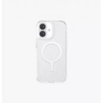 UNIQ LifePro Xtreme MagClick latauskuori laitteelle iPhone 17, läpinäkyvä glitter