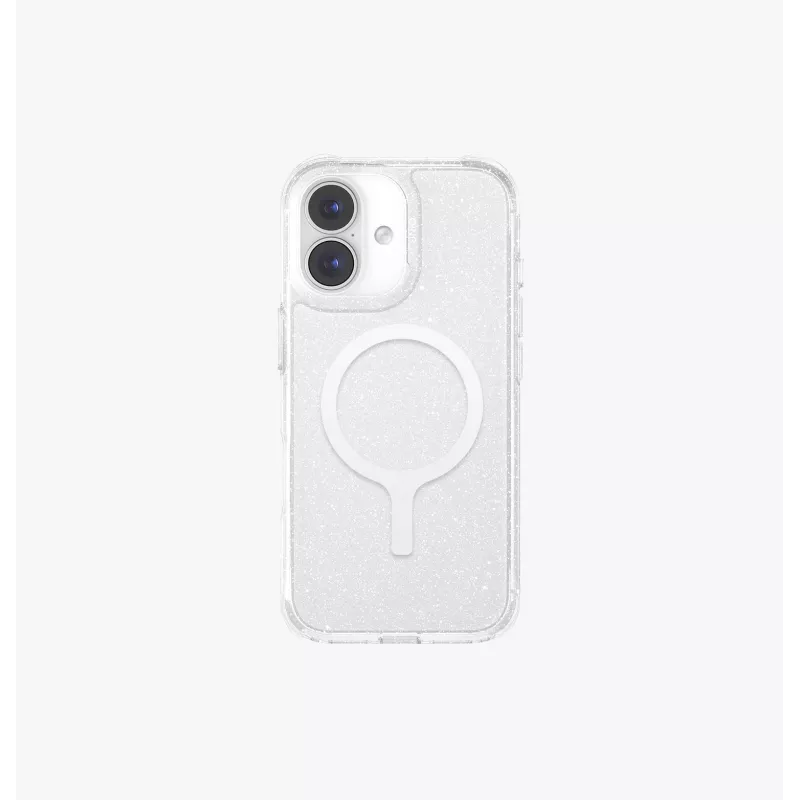 UNIQ LifePro Xtreme MagClick latauskuori laitteelle iPhone 17, läpinäkyvä glitter